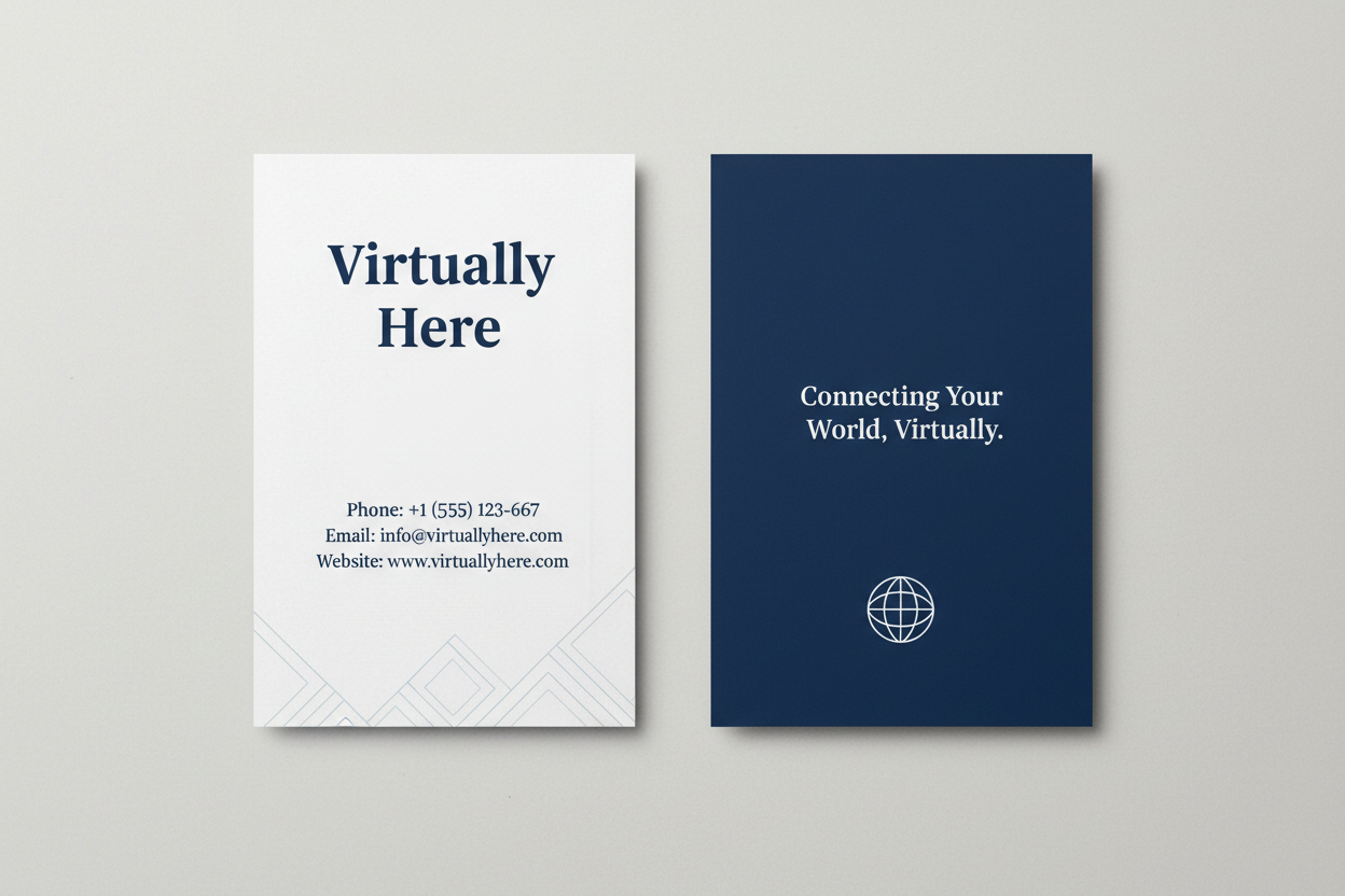 back and front of a business card